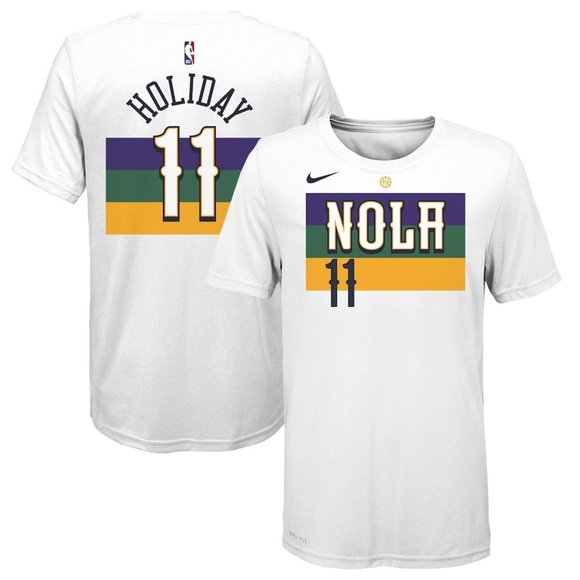 Nike Tops - NOLA Pelicans Mardi Gras holiday nike shirt- large